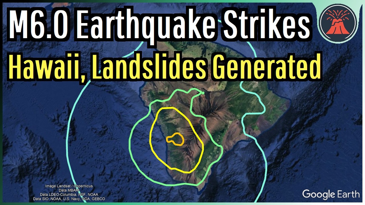 Hawaii Earthquake Update; M6.0 Strikes, Causes Landslides