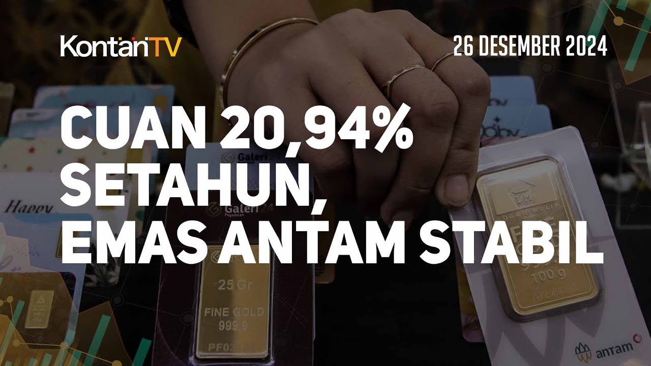 Cuan Setahun Harga Emas Antam Hari Ini Bergeming Des