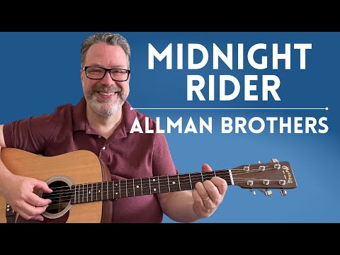 Midnight Rider Guitar Lesson - Allman Brothers - GREAT HOOK!