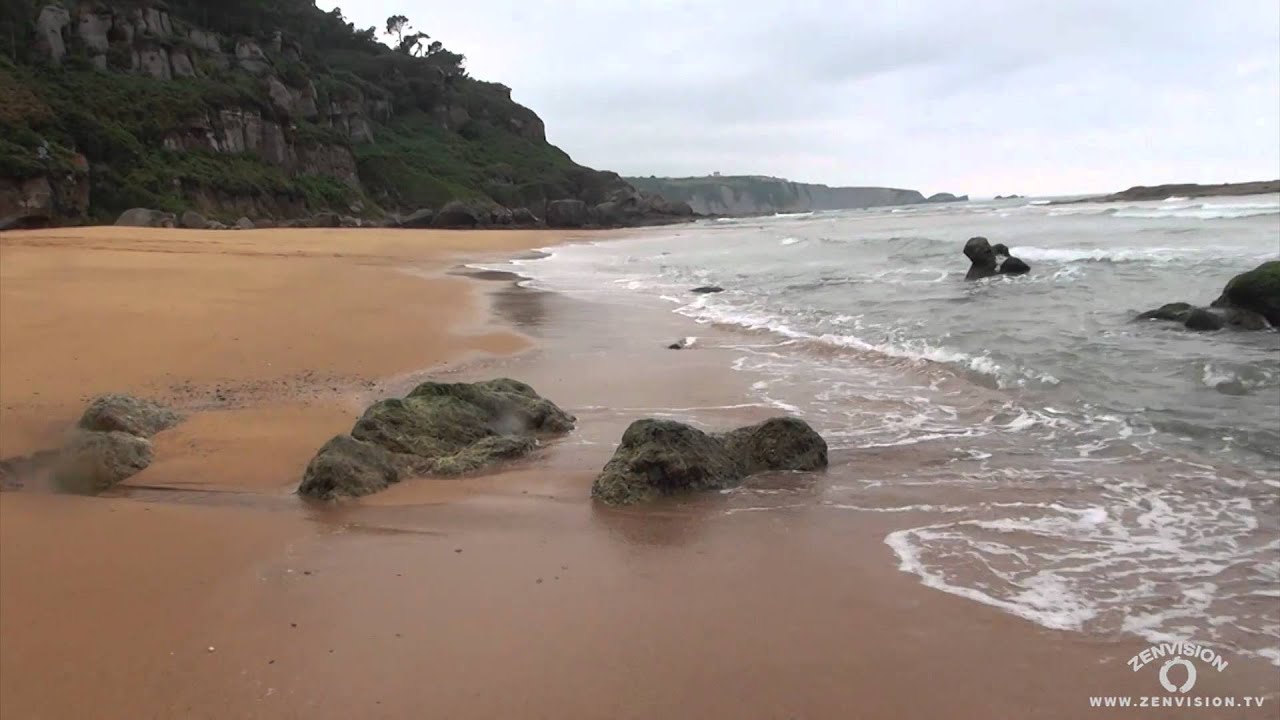 Relaxing walk on the beach, first person view - YouTube