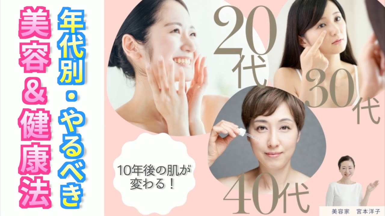 宮本洋子美容研究所【肌＆ボディケア】5年後・10年後の為に今やっておくべき美容＆生活習慣
