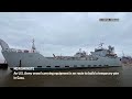 Army vessel carrying equipment to build temporary pier in Gaza on its way | AP Top Stories  - 00:59 min - News - Video