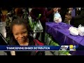 Ravens hand out food for Thanksgiving(WBAL) - 01:00 min - News - Video