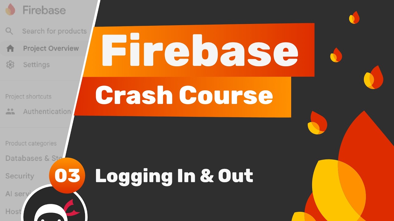 Firebase Crash Course (auth & Firestore) #3 - Logging Users In & Out