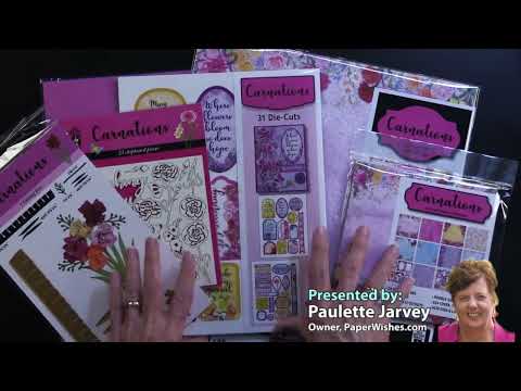 Carnations 6x6 Patterned Cardstock