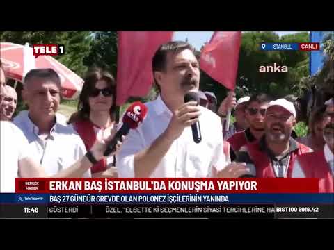 ERKAN BAŞ POLONEZ İŞÇİLERİNE DESTEK ZİYARETİNDE BULUNDU – TELE 1