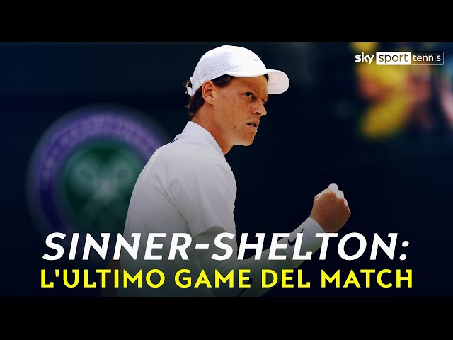 Sinner-Shelton: l'ultimo game del match | Wimbledon
