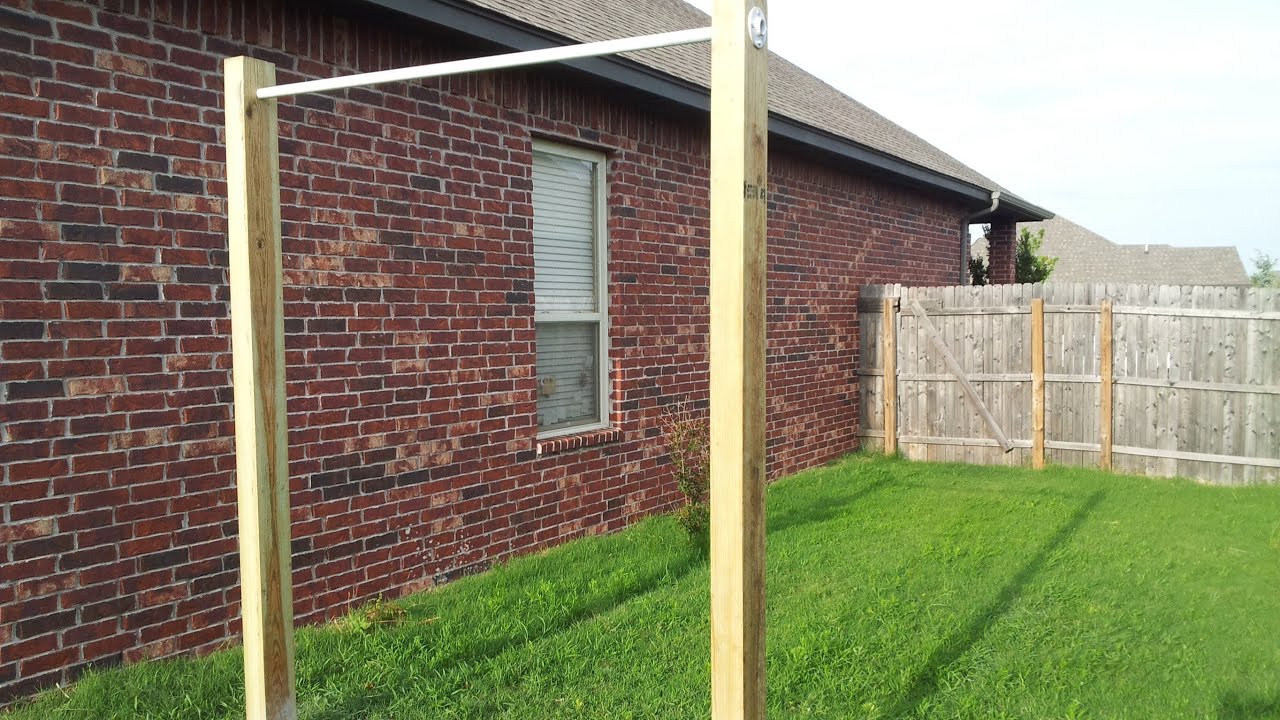 DIY Extreme Outdoor Pullup Bar - YouTube