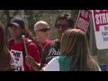 Workers at Wells Fargo Center in Philadelphia stage one-day strike  - 01:08 min - News - Video