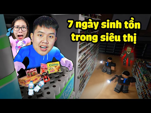 7 ngày ăn quỵt sinh tồn trong siêu thị bị ám không để bảo vệ bắt !? bqThanh & Ốc Liệu Có Thoát