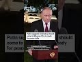 Putin suggests Zelenskyy should come to Moscow if he is ready for peace talks  - 00:36 min - News - Video