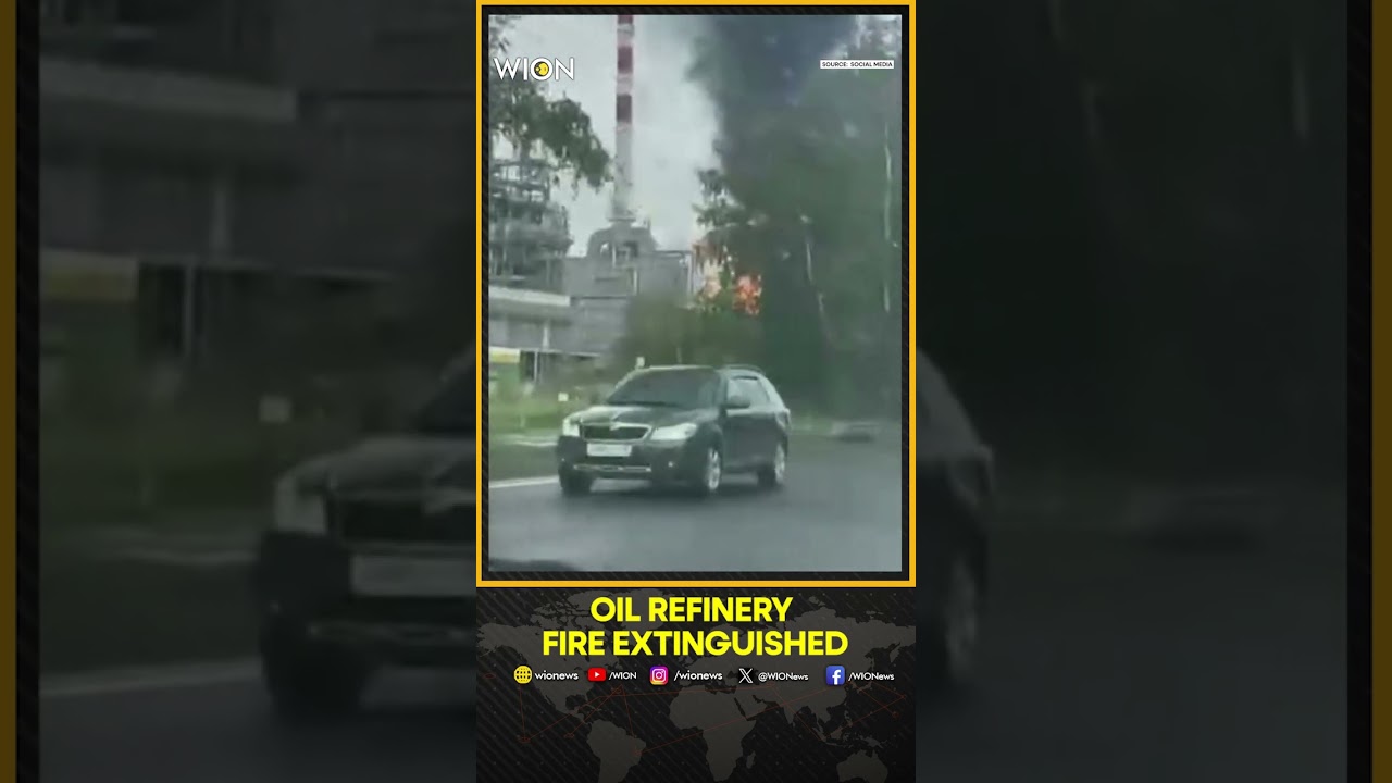 Fire Breaks Out at Russia’s Largest Independent Oil Refinery | WION SHORTS