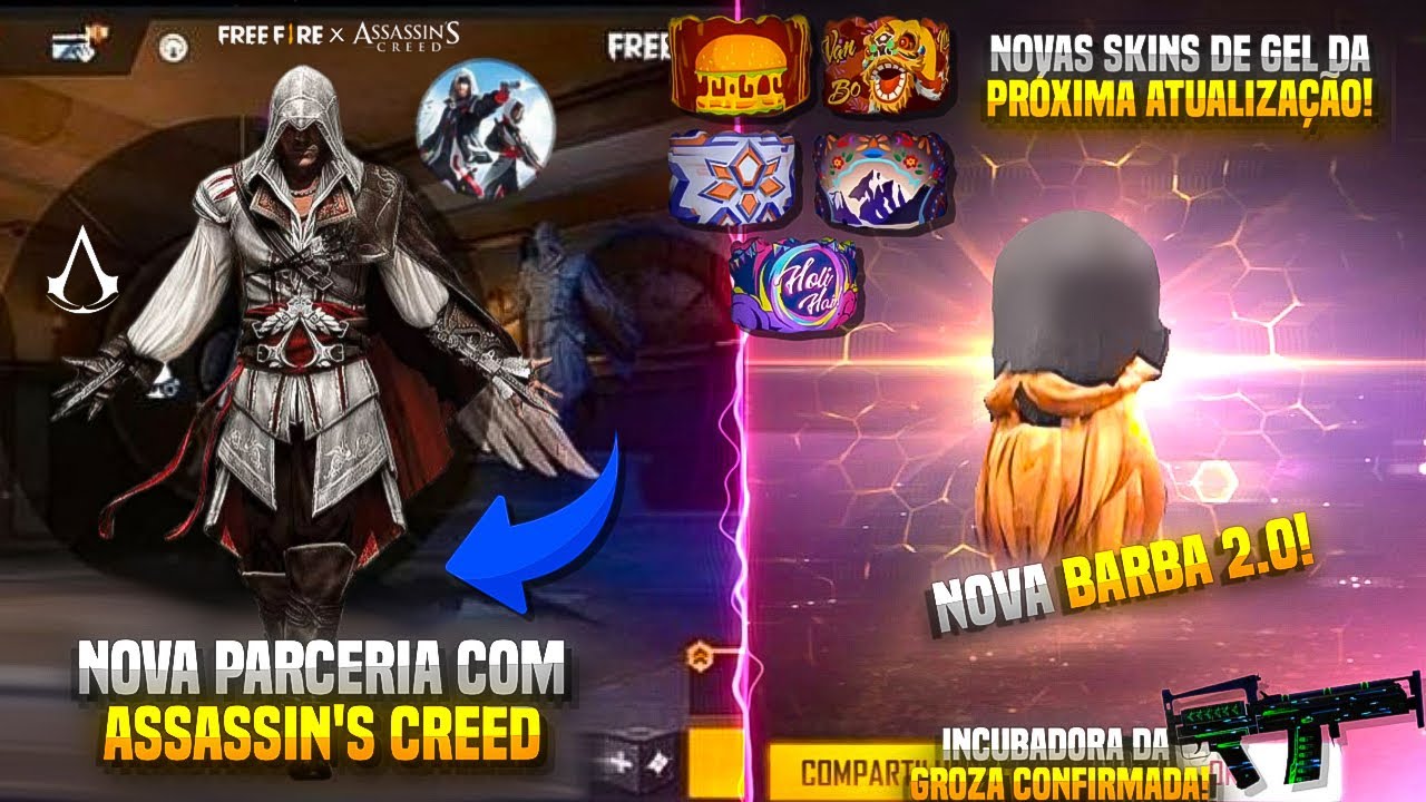 Nova Parceria Free Fire X Assassin S Creed Barba 2 0 Incubadora Da