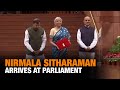 Nirmala Sitharaman Arrives at Parliament: All Eyes on Finance Minister | News9