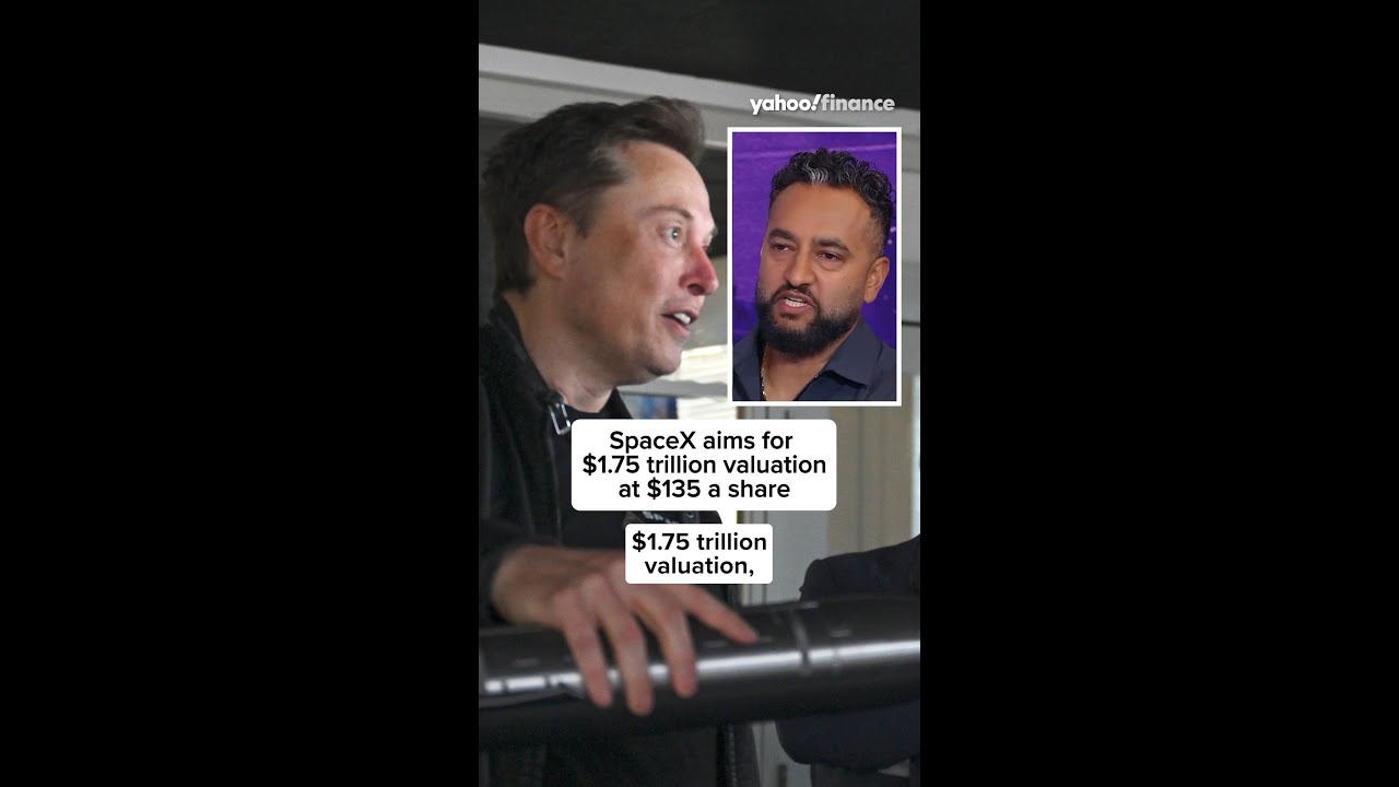 SpaceX aims for $1.75 trillion valuation at $135 a share. 📈 🚀 🛰️