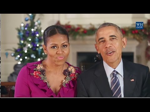 Obamas' Final Christmas Greeting - 2016