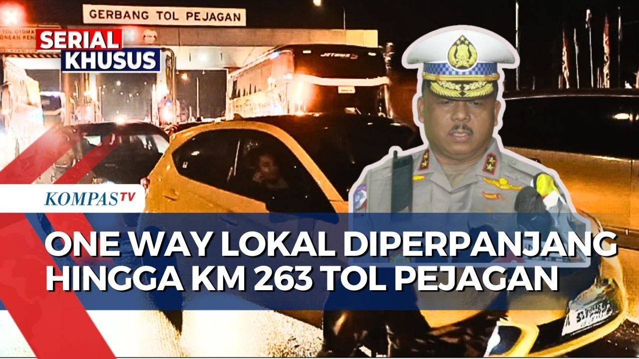 One Way Lokal Diperpanjang Hingga KM 263 Tol Pejagan-Pemalang pada Kamis Malam (27/3/2025)