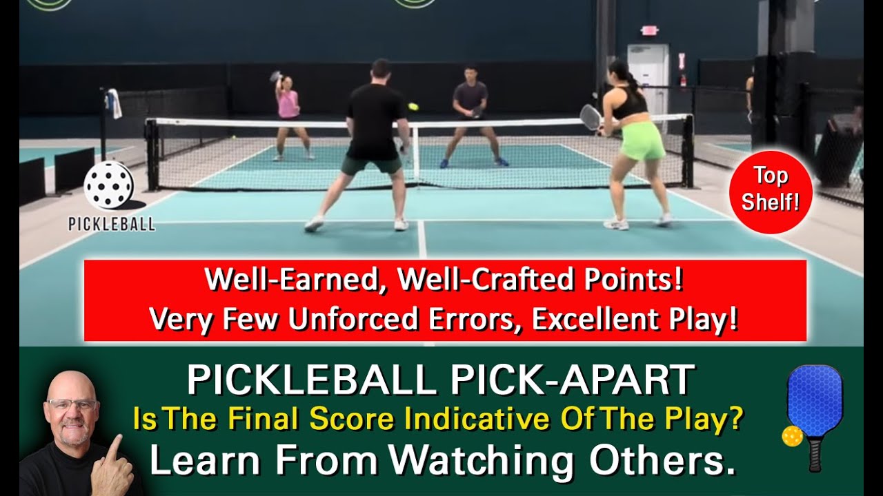 Pickleball! A Tournament Game With A Surprising Final Score! Why Did The Losing Team Lose?