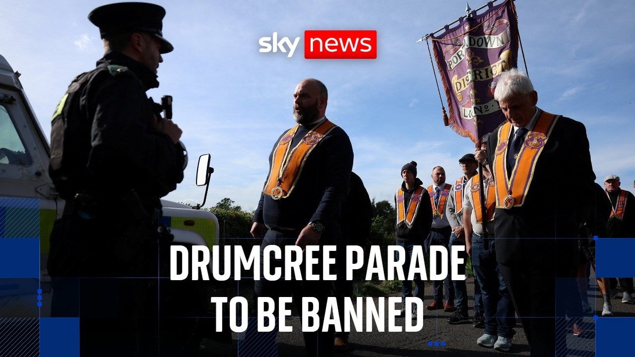 Northern Ireland secretary says he will ban Drumcree parade
