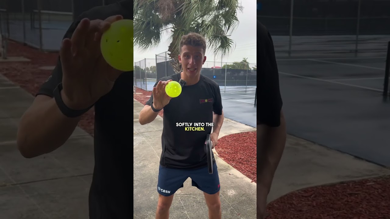 Intimidated by your opponent in pickleball? 😳😬 #pickleballtips #pickleball #shorts