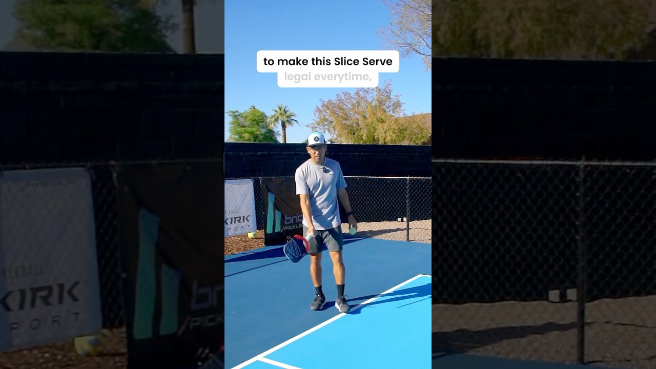 Add This Slice to Your Pickleball Serve! 5DayVIP.com #shorts #pickleball