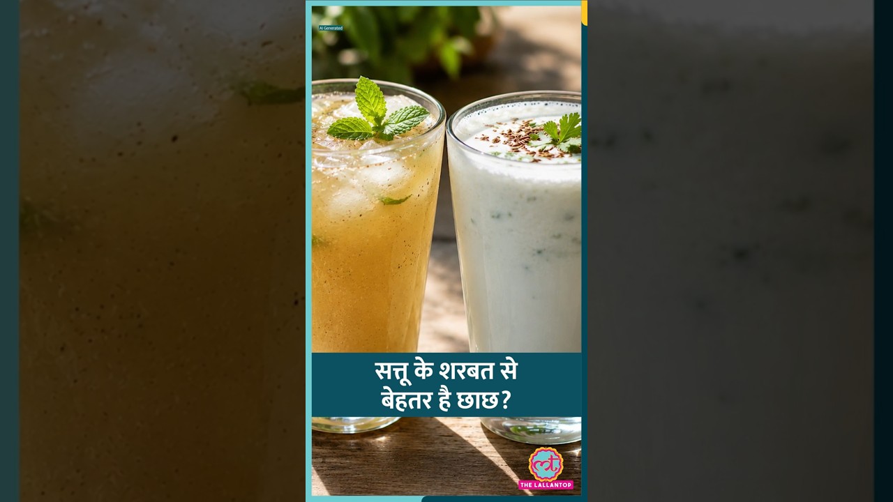 Hydration, Digestion, Weight Loss, Weight Gain के लिए Summer में Sattu Sharbat पिएं या Chaas? #sehat