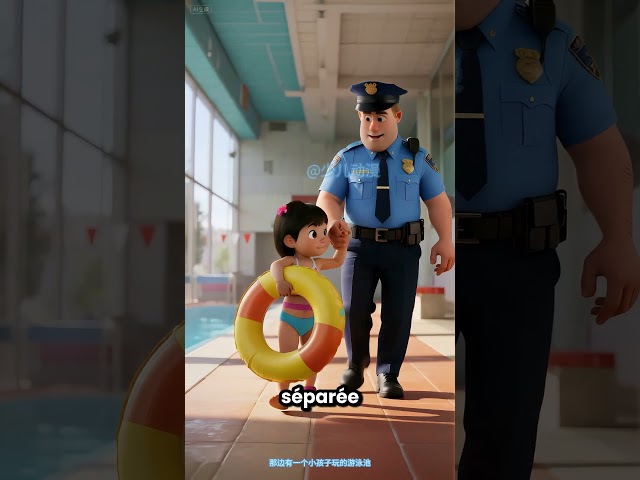 Tu ne peux pas entrer dans la piscine parce que tu es trop petite 😱