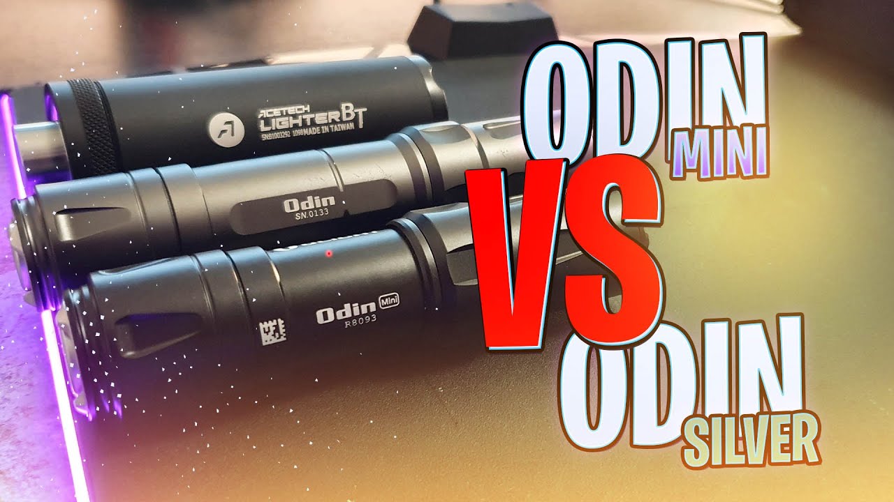 AIRSOFT FRANCE ?? : Test Olight odin VS odin mini + Acetech LB Lighter