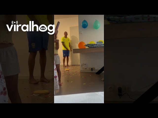 Birthday Surprise Cake Slip || ViralHog
