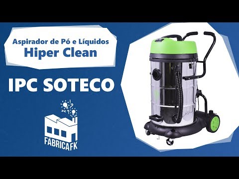 Aspirador de Pó/líquidos 2400W Hiper Clean Ipc Soteco – 220V - Vídeo explicativo