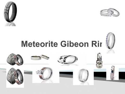 Gibeon Meteorite Engagement Rings