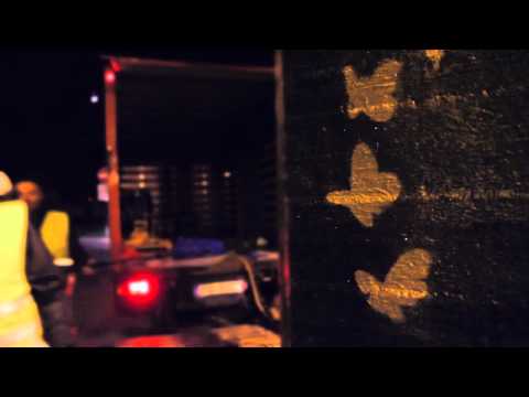 Speaking of graffiti and inspiration anywhere reminded me of this video I saw; graffiti has a bad reputation, but this "graffiti" made me smile (and kind of want to go see it)...