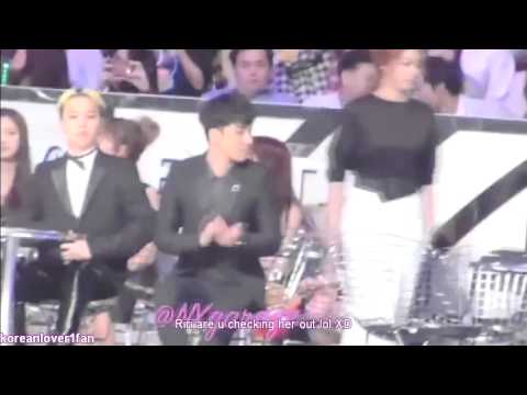 131122 GD BOWS&SEUNGRI SHAKES HANDS with AILEE!