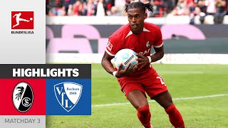 Adamu Leads Freiburg to Win! | SC Freiburg — VfL Bochum 2-1 | Highlights | Matchday 3 – Bundesliga