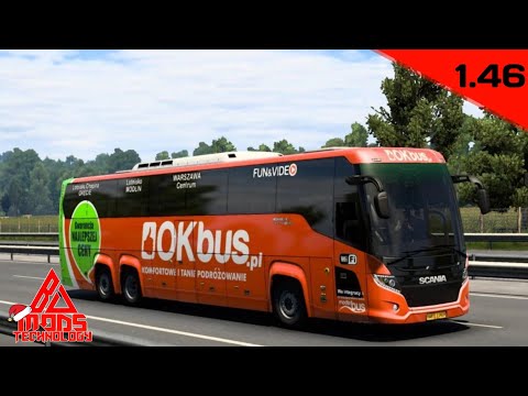 Scania Touring Bus + Interior v2.0 for ETS2 1.42.x