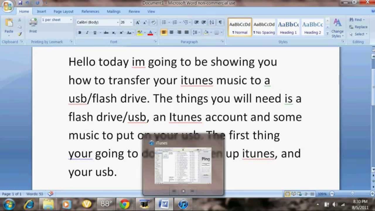 how to download songs from itunes to flash drive
