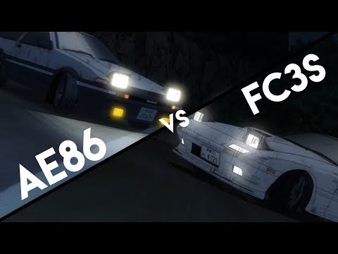 Upload mp3 to YouTube and audio cutter for Initial D Legend AE86 vs FC3S (Eurobeat & English DUB!) 1080p 60FPS download from Youtube