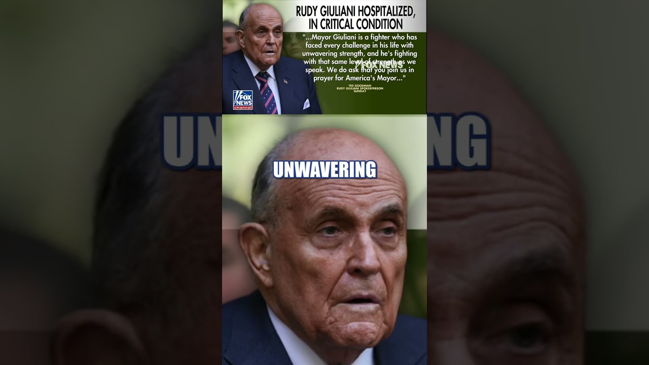 Rudy Giuliani hospitalized in CRITICAL but stable condition #foxnews #news #shorts #newyork