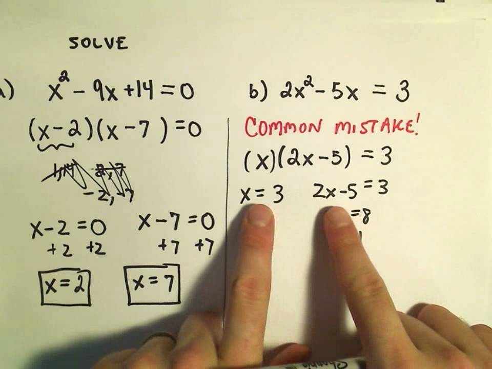 Solve Quadratic Equation Multiple Ways Worksheet With Answerws