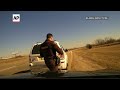 Oklahoma trooper thrown to the ground as vehicle hits one hed pulled over  - 00:36 min - News - Video