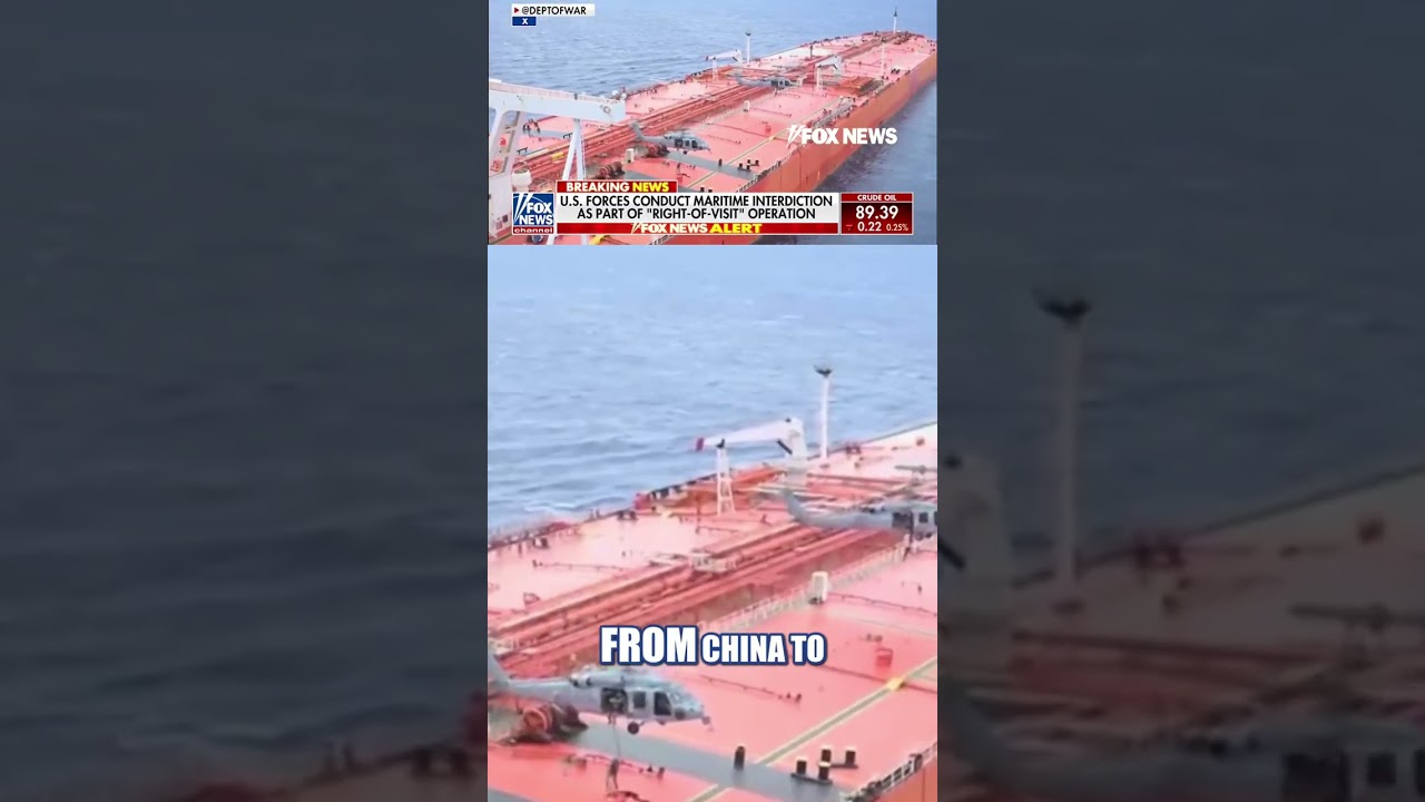 WATCH: US military conducts maritime interdiction, boards vessel