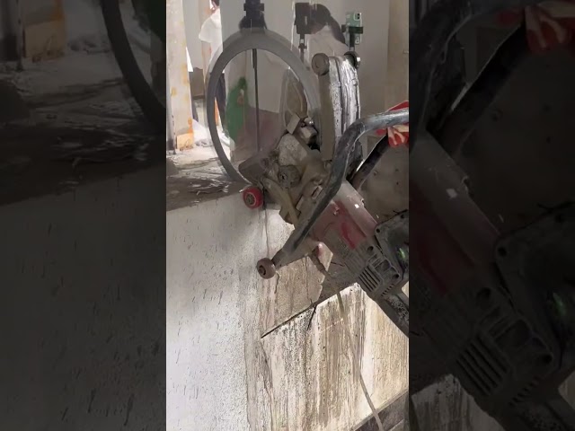 Brick wall cutting process