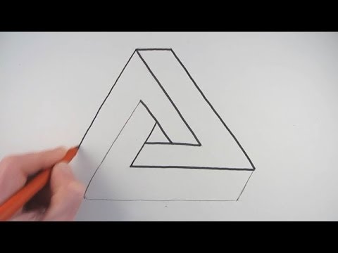 How to Draw an Impossible Triangle in a Very Simple Way - YouTube