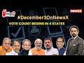 #December3OnNewsX | Election Counting Underway | Vote Count Begins In 4 States