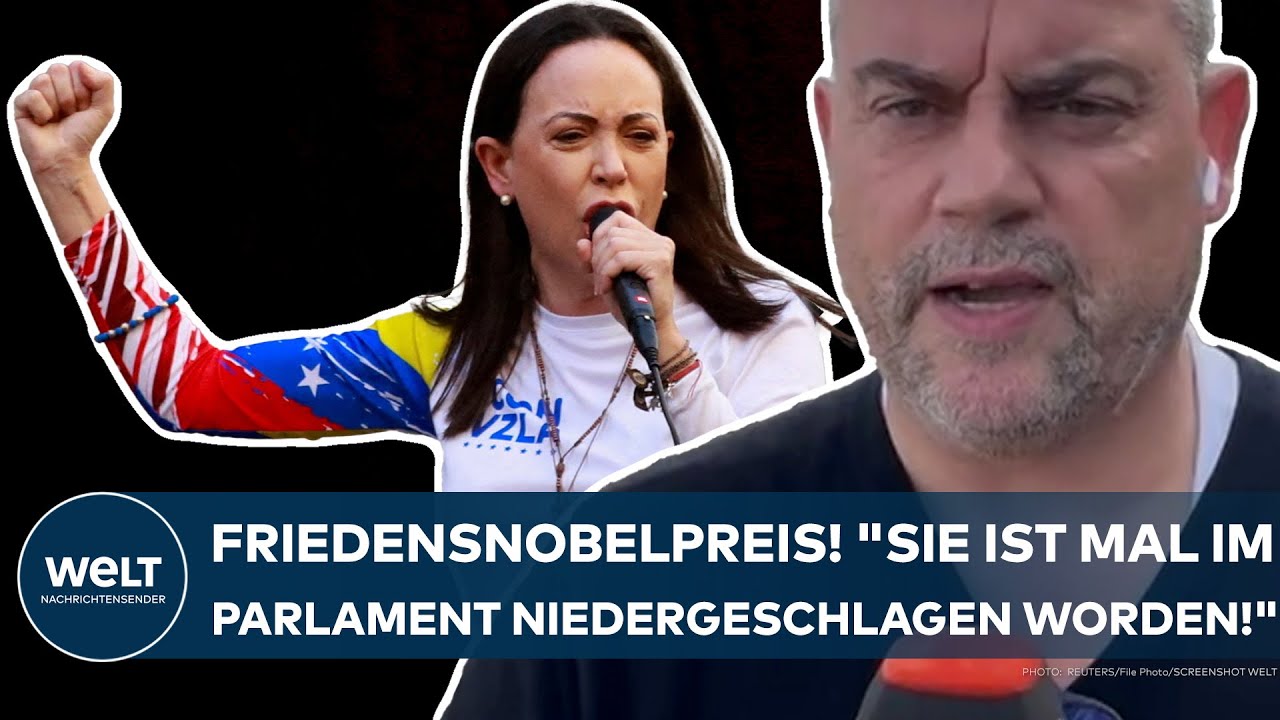 MARIA CORINA MACHADO: "Sie ist mal im Parlament niedergeschlagen worden" Friedensnobelpreis vergeben