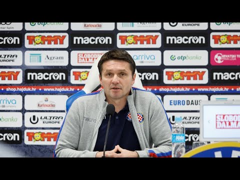 Konferencija za medije trenera Oreščanina uoči Hajduk - Slaven Belupo