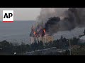 Fire rips through Odesa building after Russian missile strike