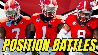 Georgia Football's HOTTEST Position Battles to Watch During Fall Camp