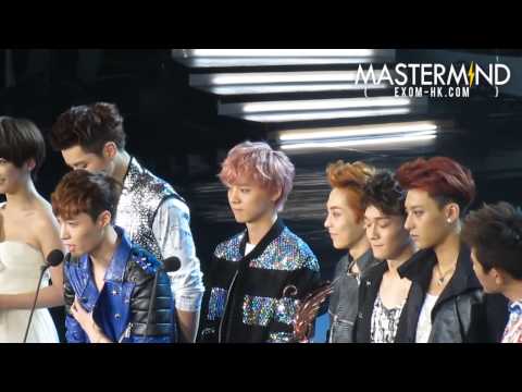130414. 音樂風雲榜Billboard Music Award. EXO-M. 得獎感言 共6分鐘