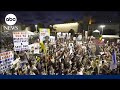 Hostage families desperate for a deal attend massive Tel Aviv protest